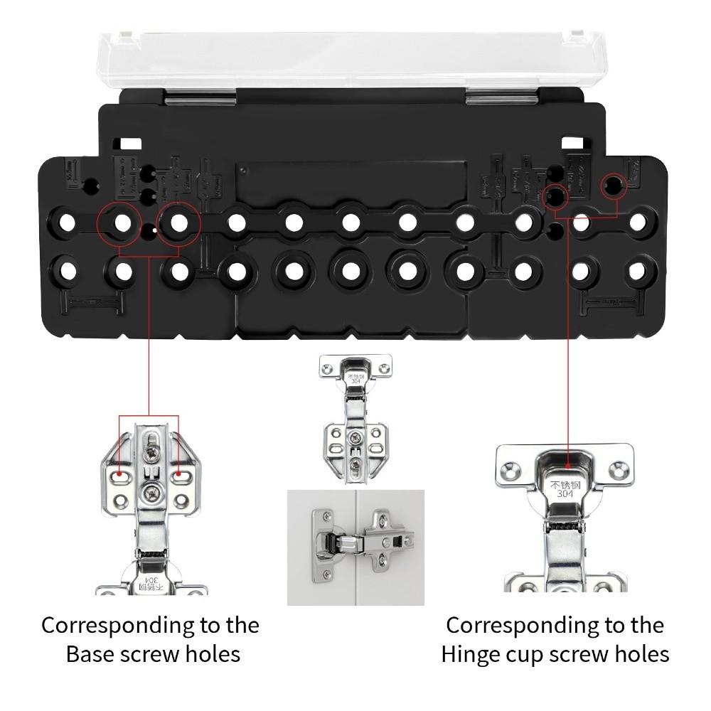 Positioning Woodworking Drilling Locator Hardware Drill Hole Jig  Hexagon Twist Bit