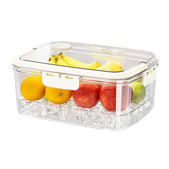Fresh-keeping Box Airtight Leak-proof Food Storage Container with Silicone Seal And Handle Storage Box for Fruits Snacks Picnic