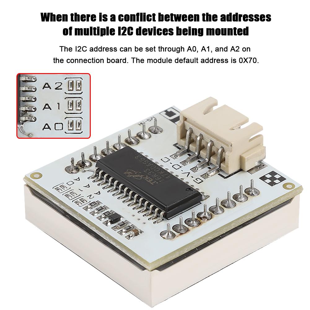 HW-572 I2C Dot Matrix Module 8x8 Digital Signal XH2.54x4 Terminal LED Dot Matrix Module