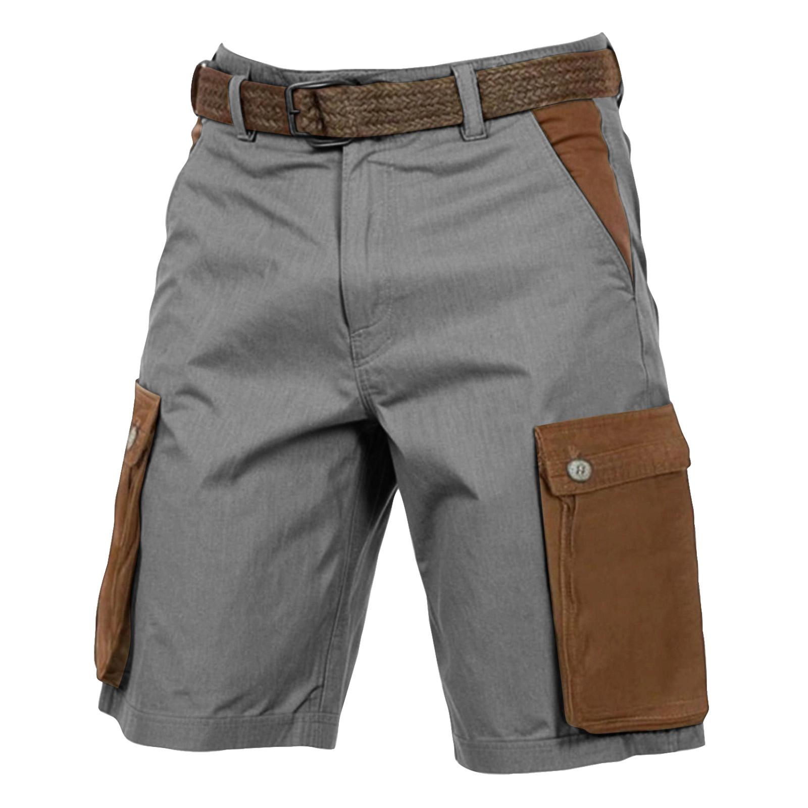 

Men s Outdoor Loose Casual Multi-Pocket Workwear Beach Sports Shorts L