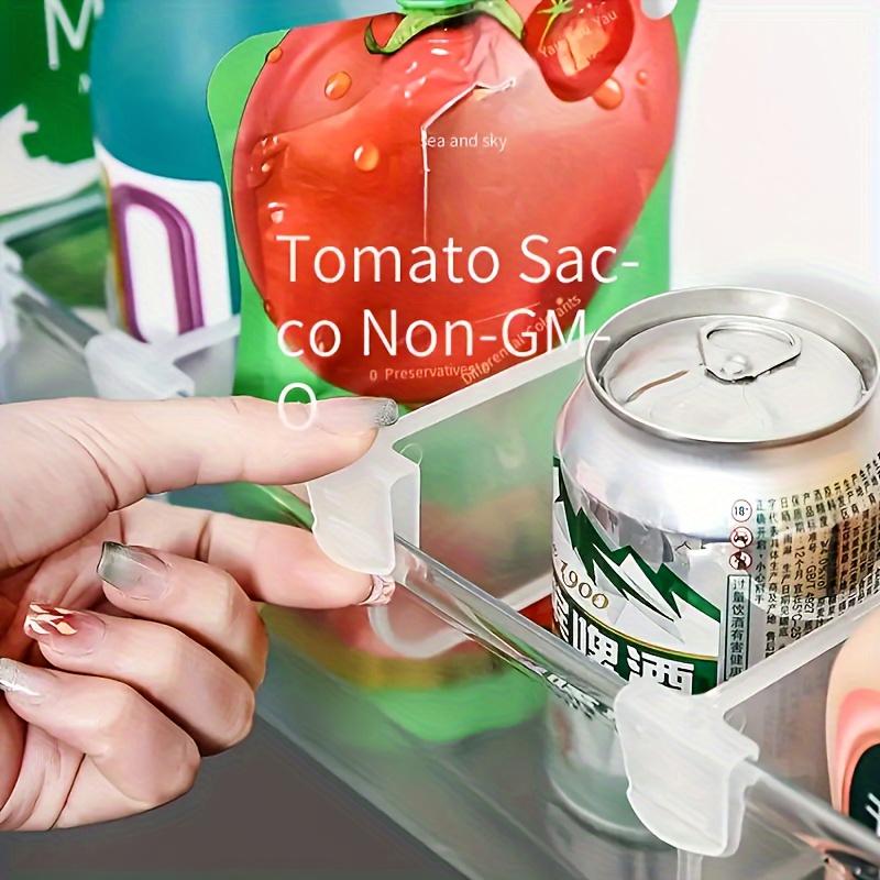 Verstellbare Kühlschrank-Organizer-Behälter - Platzsparend, langlebige Kunststoff-Trennclips für Gefrierfach- & Vorratskammer-Organisation