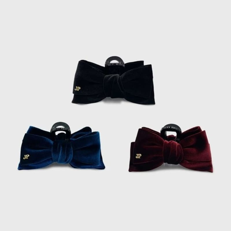 

Jean Paul Clarisse Velvet Ribbon Clip JP-23-378CC black