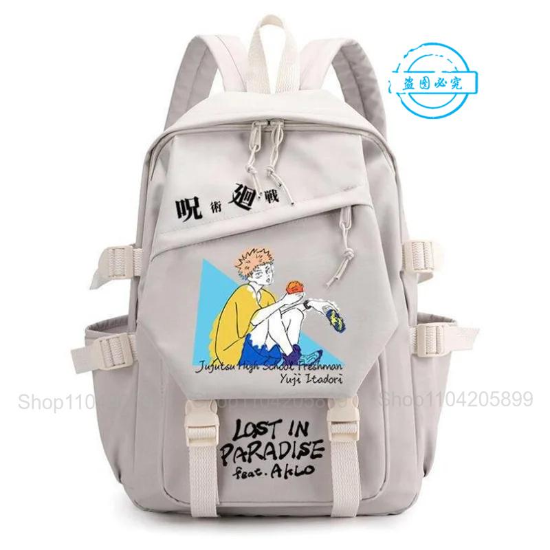 Jujutsu Kaisen Backpack Anime Mochila Boys Girls Schoolbag Laptop Bags Gojo Satoru Cartoon Fashion Outdoor Travel Bookbag Gift