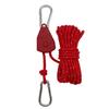 5M Pulley Adjuster Ratchet Kayak and Canoe Boat Bow Stern Rope Lock Outdoor Tie Down Strap 4mm Heavy Duty Adjustable Rope Hanger