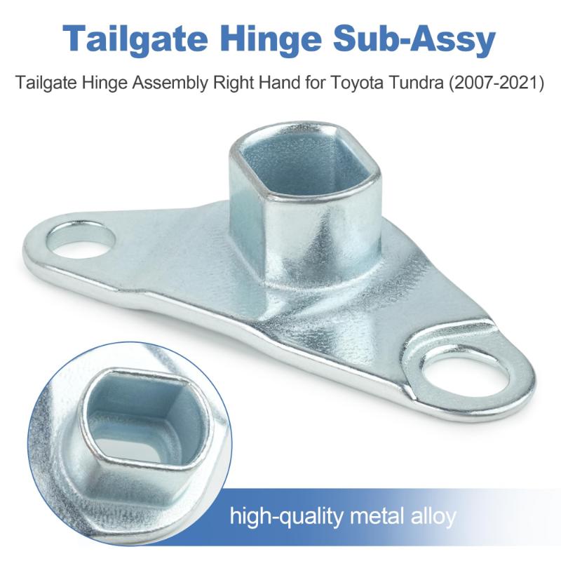 A16P-For Toyota 2007- Replacement Rear Tailgate Hinge Part Number 66101-0C020 661010C020 Right Side Fitment
