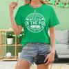 St Patrick Day Shirt Lucky Irish Shamrock T Shirt Heart Lucky Women TeeShirt Green Graphic Tees Funny Sayings Tops Cotton Tops
