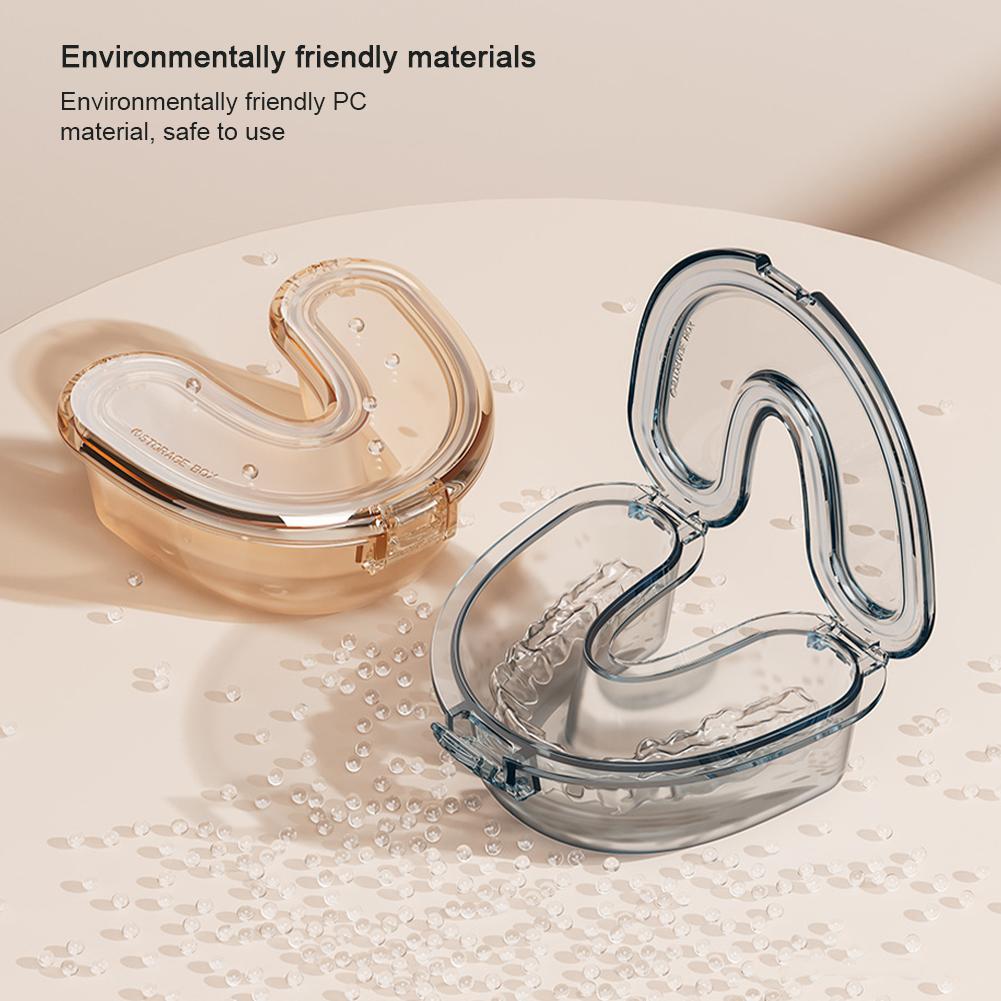 Invisible Braces Storage Box Portable Orthodontic Appliance Transparent Soaking Box Dentures Steel Teeth Denture Storage Box
