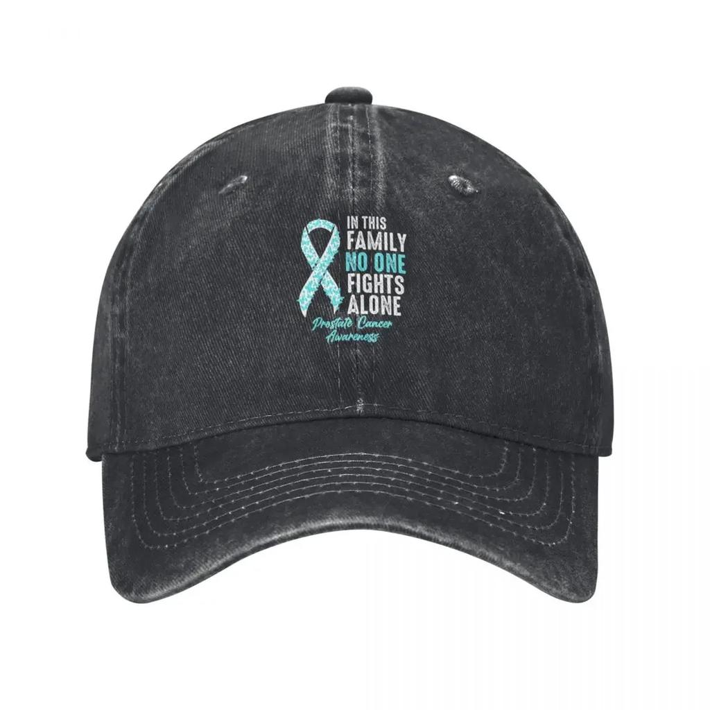 Personne ne se bat seul Casquette de baseball Cancer de la prostate Chapeau Unisexe Chapeau derby de luxe mignon Unisexe Femmes