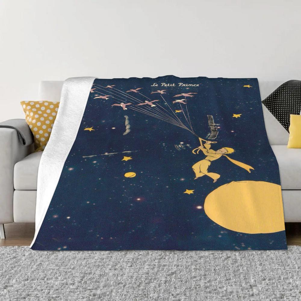 Le Petit Prince Fluffy Soft Blankets & Throws Knee Blanket King Size Luxury Bedding Bed Throw Home and Decoration Knitted Plaid