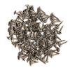 100pcs Thicken Iron Staples Nails Fasteners for Furniture Drum Wooden Door (6 * 12mm)