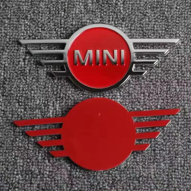 

14.5x6.5cm Metal Car Front Cover Badge Sticker Rear Emblem for MINI Countryman Clubman JCW F56 F55 R55 R56 R60 F60 Logo 14.6CM x 6.5CM