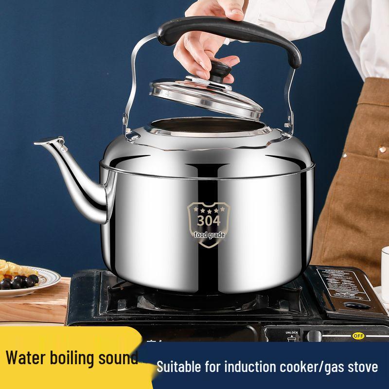 Edelstahl 304 Pfeifkessel: Große Kapazität, geeignet für Induktions- und Gasherde