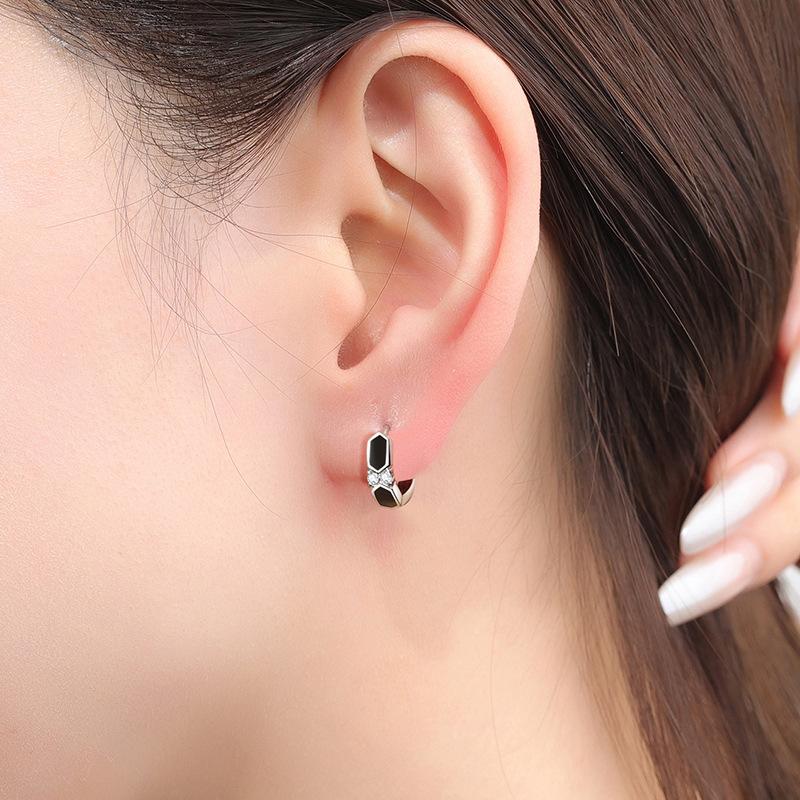 925 Sterling Silver Earrings Inlaid With Zircon Crystal Flower Earrings Charm Jewelry For Women Gift Engagement