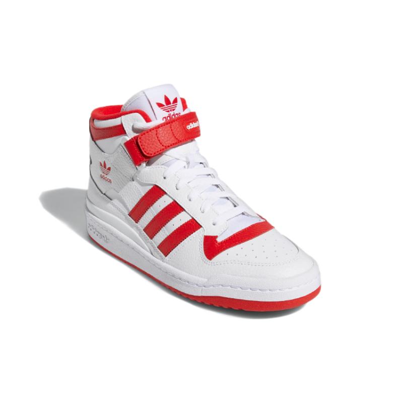 Adidas Forum Mid 'White Vivid Red' Sneakers GY5819