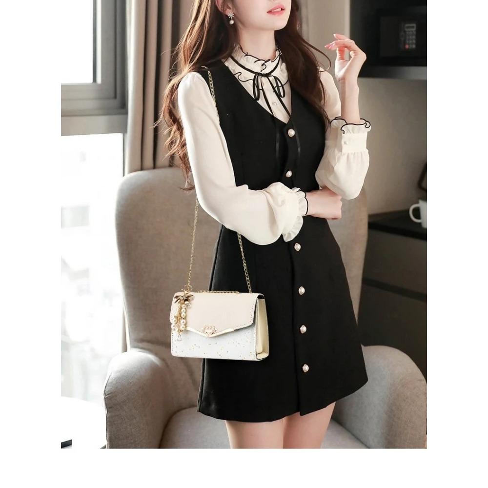 1PC Trendy Fashion Ladies Crossbody Small Square Bag Girls Shoulder Bag Cross Square Tassel Pendant Sequin Embellished PU Polyester