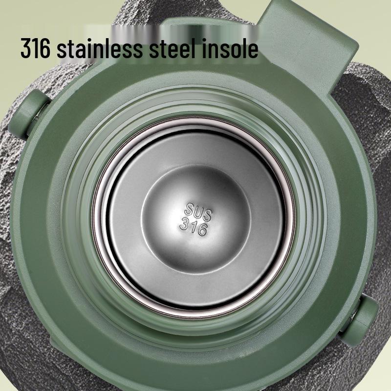 Large Capacity 316 Stainless Steel Insulated Thermos Flask with Portable Design for Outdoor and Travel Use