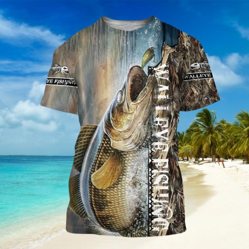 Ropa para niños, camiseta de manga corta de verano para pesca, ropa para niños de 10 a 12 años.
