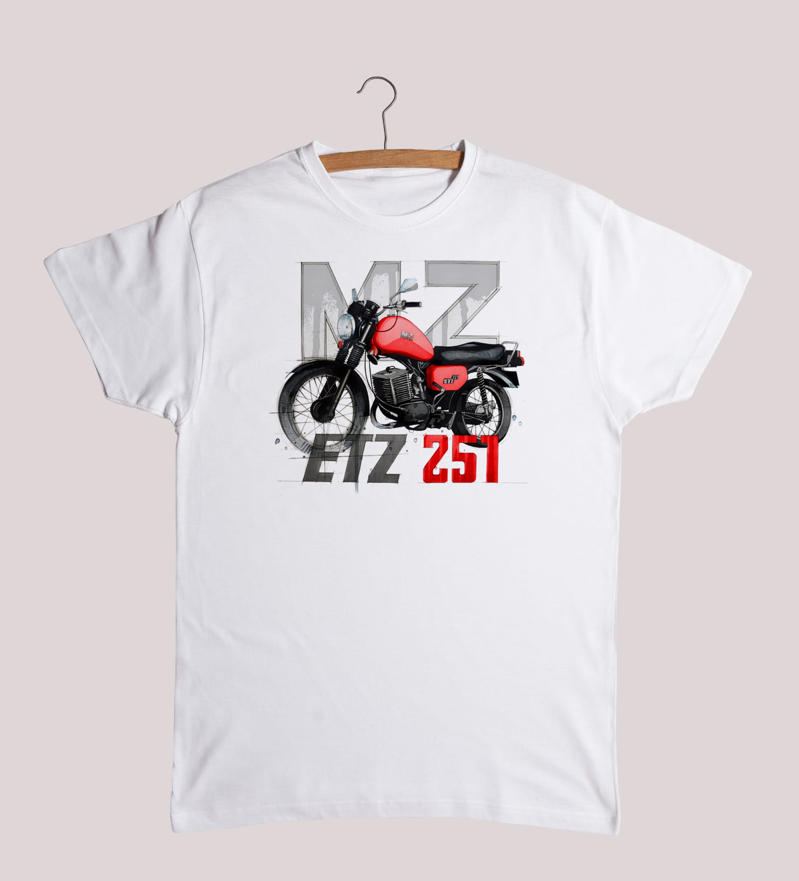 

East Germany MZ ETZ 251 Classic Motorcycle TShirt Summer Cotton ONeck Short Sleeve Mens T Shirt New S3XL S