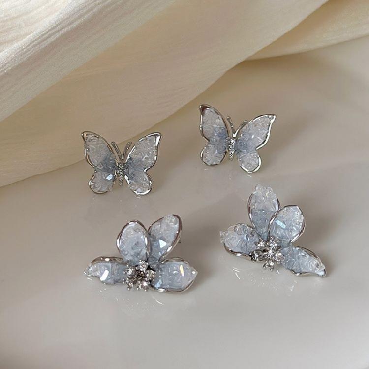 Orecchini a Perno in Cristallo a Forma di Farfalla Multicolore Shimmer Comodi da Indossare Accessori per le Orecchie Per Feste Eventi di Lavoro Uso Quotidiano