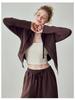 Women's Warm Hooded Yoga Jacket & Wide Leg Pants Set