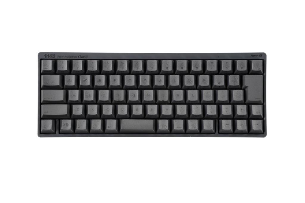 PFU HHKB Professional Classic Japanese 45g Key Press Type-S Keyboard, Layout/Black (Silent, Wired, USB, Compact, Force)