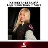 [Voorbestelling]KATSEYE x EYEKONS – Logo Steek Zwart T-shirt[KATSEYE ESSENTIALS Officiële MD]