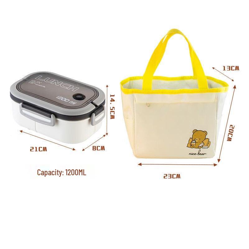 ZISIZ Double-Layer Bento Lunch Box