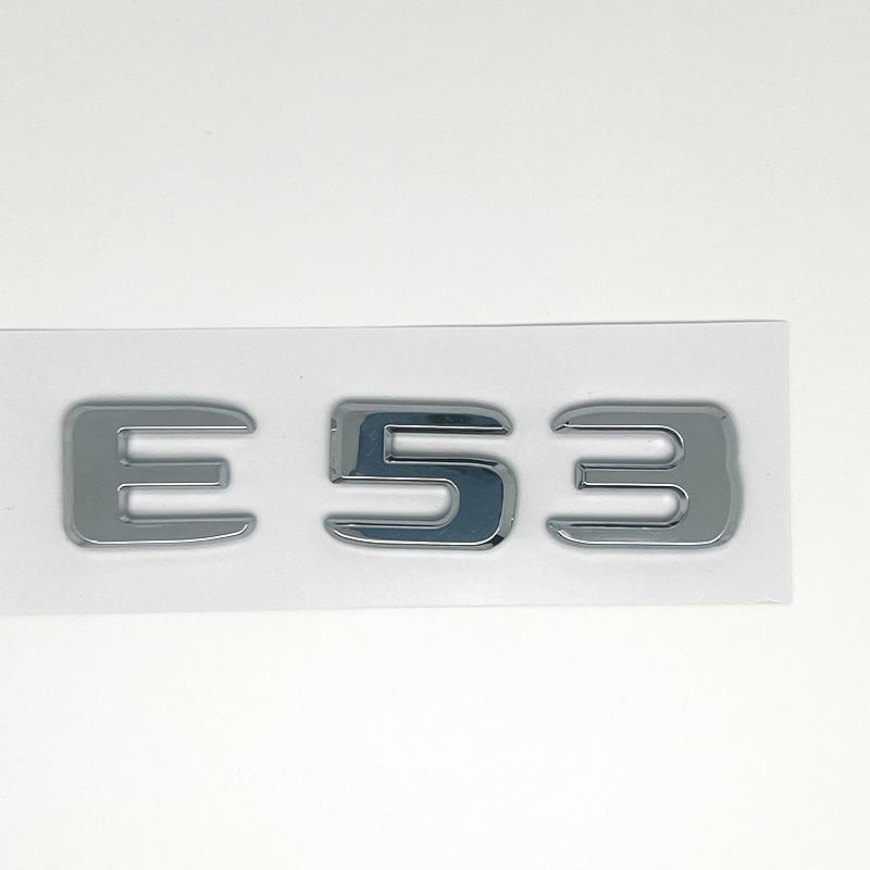 3D ABS Chrom Auto Buchstaben Logo E53 Kotflügel TURBO 4MATIC Emblem Plakette Hinten Stern AMG Aufkleber Für Mercedes Benz AMG E53 W213 W212