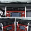 Garniture de sortie d'air de console centrale noir mat pour Toyota FJ Cruiser 2007-