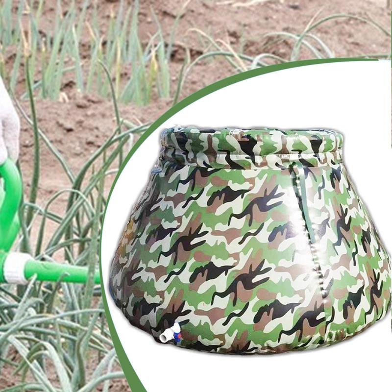 Katlanabilir Taşınabilir İçme Suyu Çantası Dış Mekan Kamp Su Depolama Çantası Kalınlaştırılmış Büyük Kapasiteli Yağmur Suyu Konteyneri Tankı