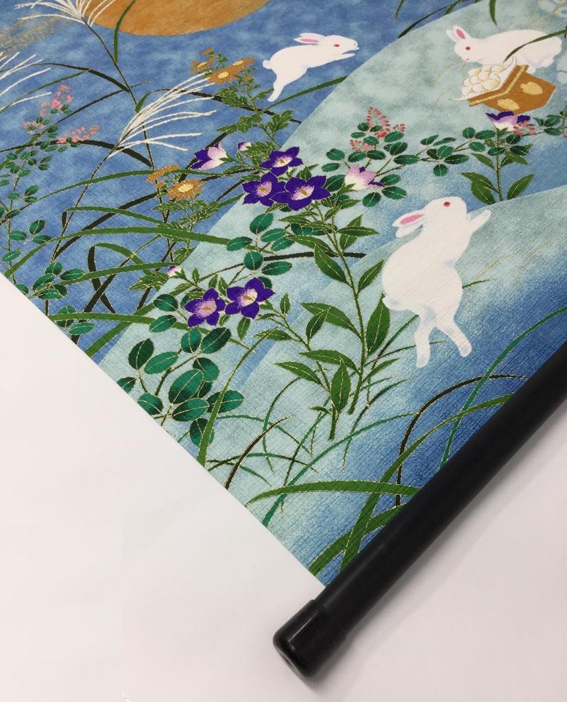 Washi Kawasumi Pattern Yuzen Washi Tapestry Jugoya 58 X 46cm Presentation Box Jugoya All-over