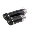 51mm Universal Motorcycle Exhaust Modified Scooter Exhaust Glossy Carbon Fiber