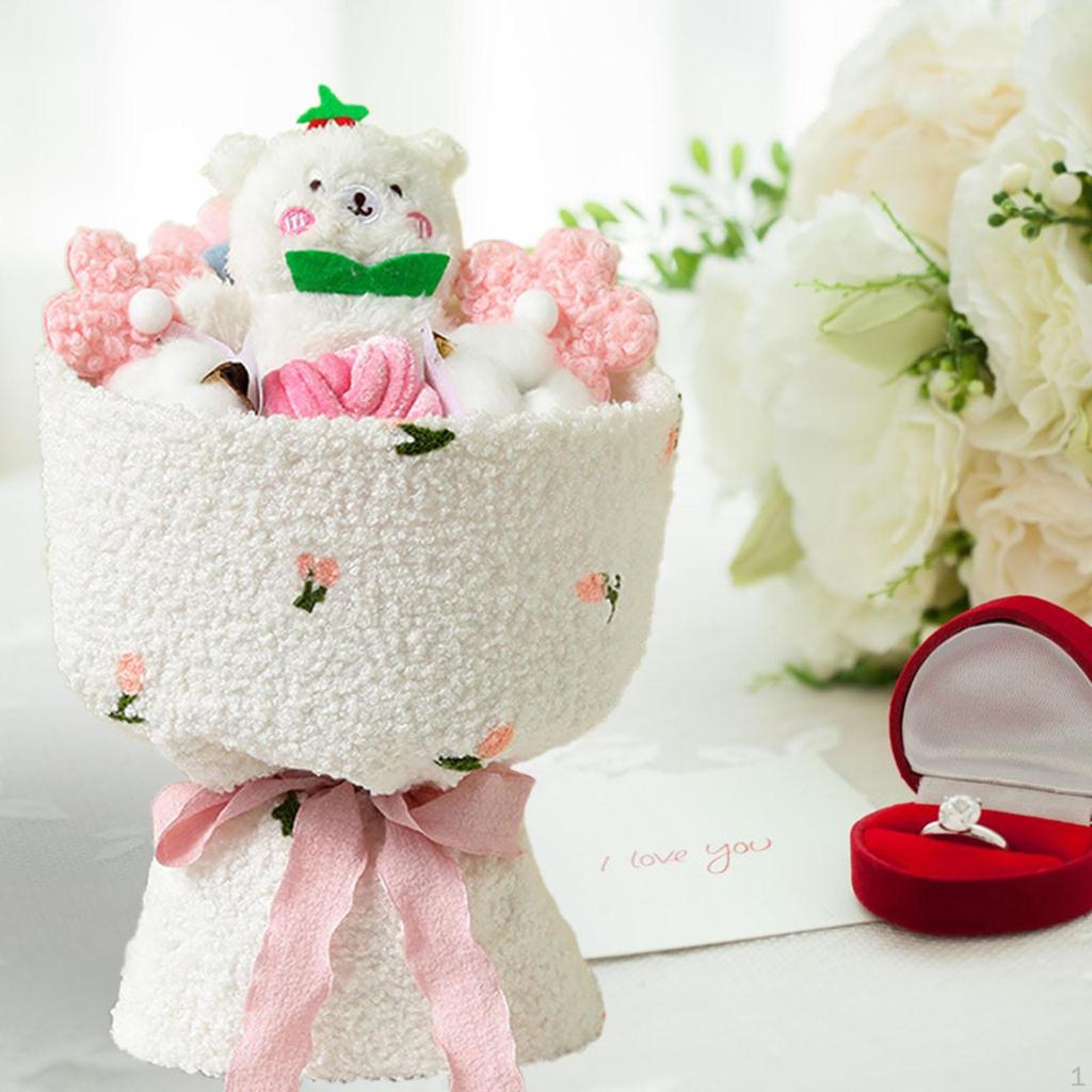 Plush Doll Bouquet Artificial Flowers Toy Wedding Gift Party Favors
