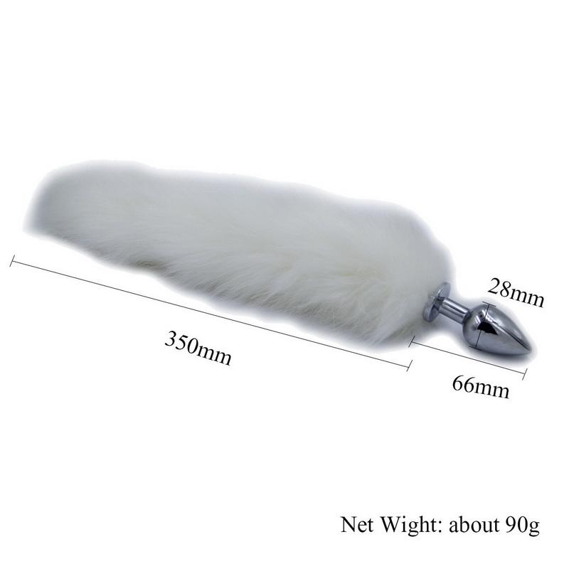 Tapón Anal de cola de zorro en juegos para adultos, cuentas anales de acero inoxidable, estimulador de tapón Anal, productos sexuales, juguetes para coquetear para mujeres