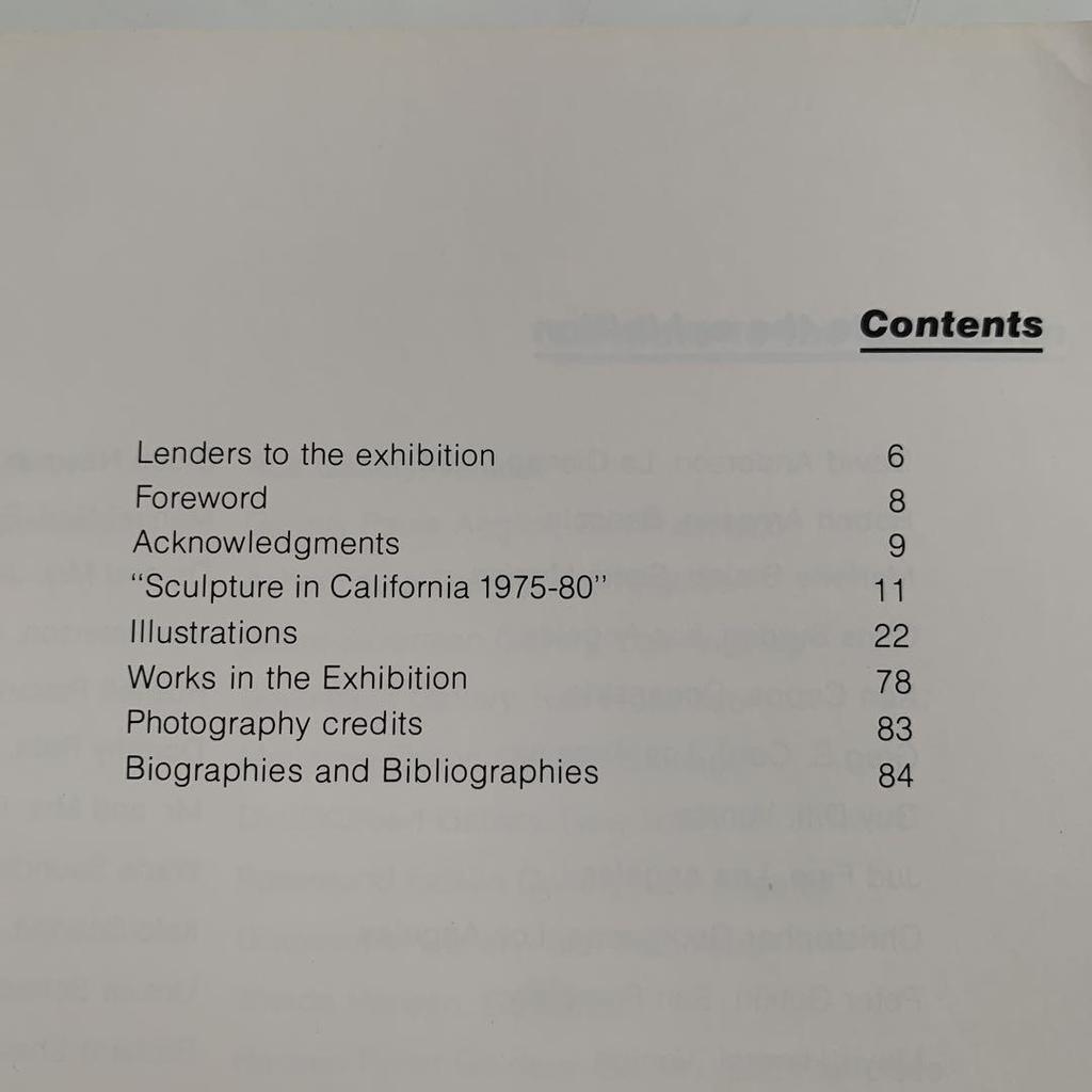 [USED] Sculpture in California 1975-80 Catalog