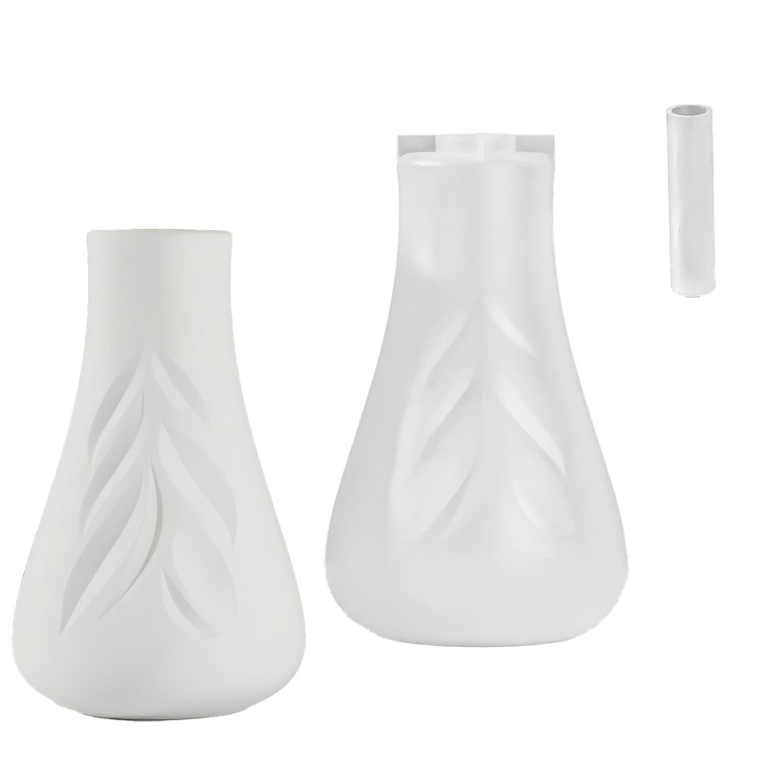 

Силиконовая форма для вазы с узором листьев Красивая силиконовая форма с узором листьев для бетонной вазы DIY Домашний декор Рукоделие