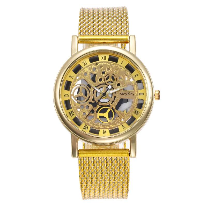 Fashion Men Watches Hollow Transparent Dial Quartz Watch for Men Women New Trend Dress Watch Luxury Female Wristwatch Male Clock