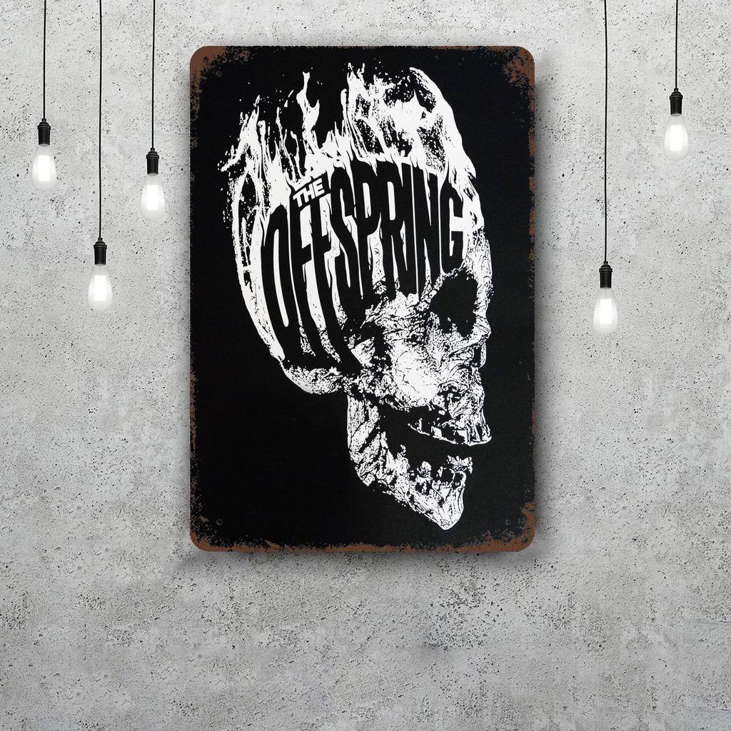 The offspring Vintage Blechschild Heimdekoration Wanddekoration Kunst Wandbild Raumdekoration Dekor Retro Metallschild Platte Bar Poster