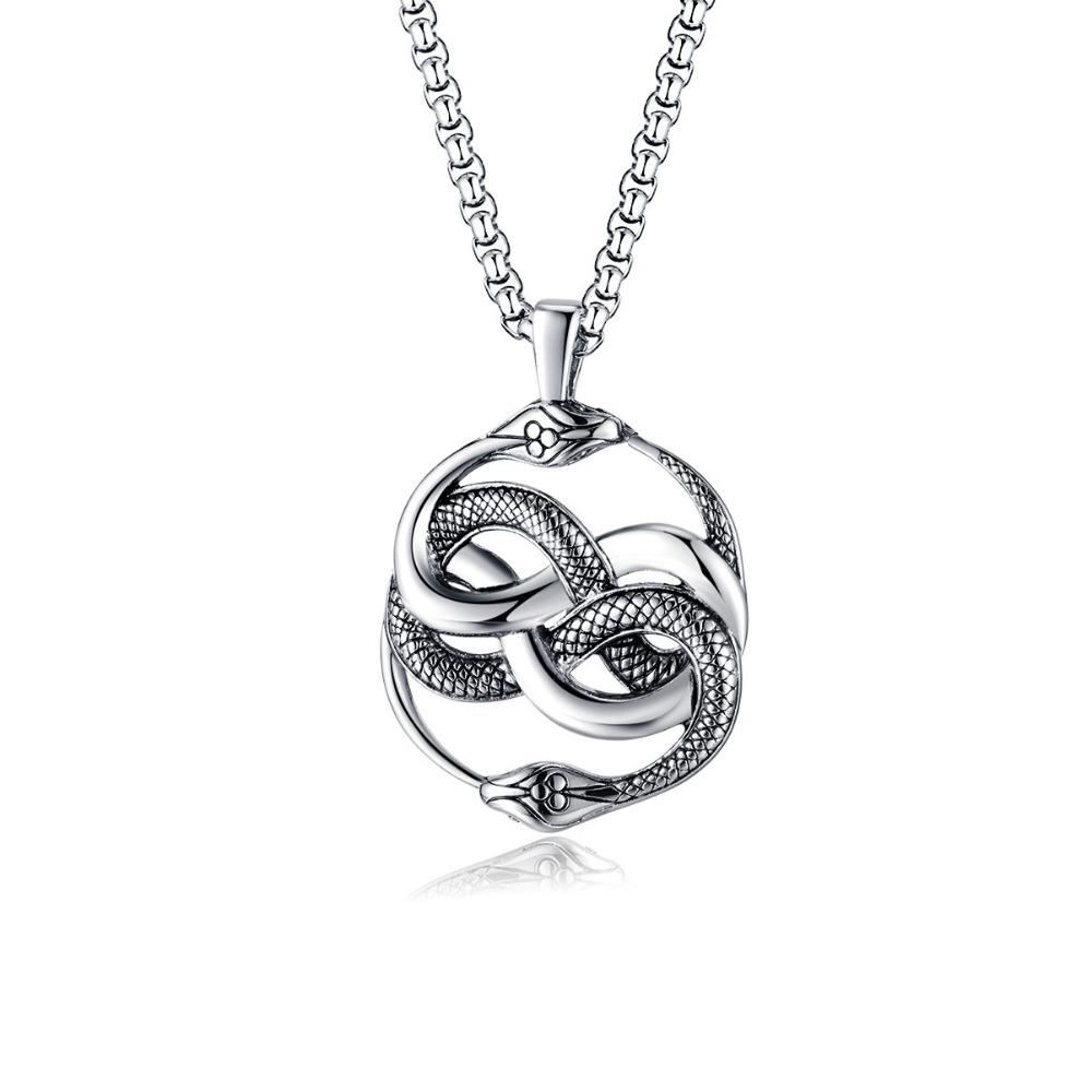 Pandantiv Unic Craniu de Animal din Oțel Titanic Colier Punk Stil Gothic Bijuterii Unisex