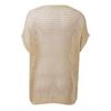 Women's Sexy Hollow Out Five Sleeve Beach Blouse Colour Knitted Top