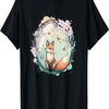 Fox Butterfly Cherry Blossom T-Shirt