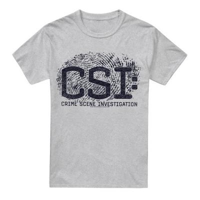 CSI Mens Distressed Logo T-Shirt