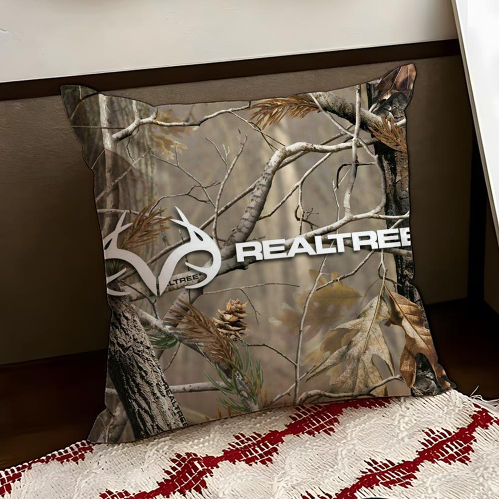 

Cool RRealtree Cushion Cover Reversible Soft Durable Pillow Cover Home Car MultiScene Use for Daily Comfort 30X30cm