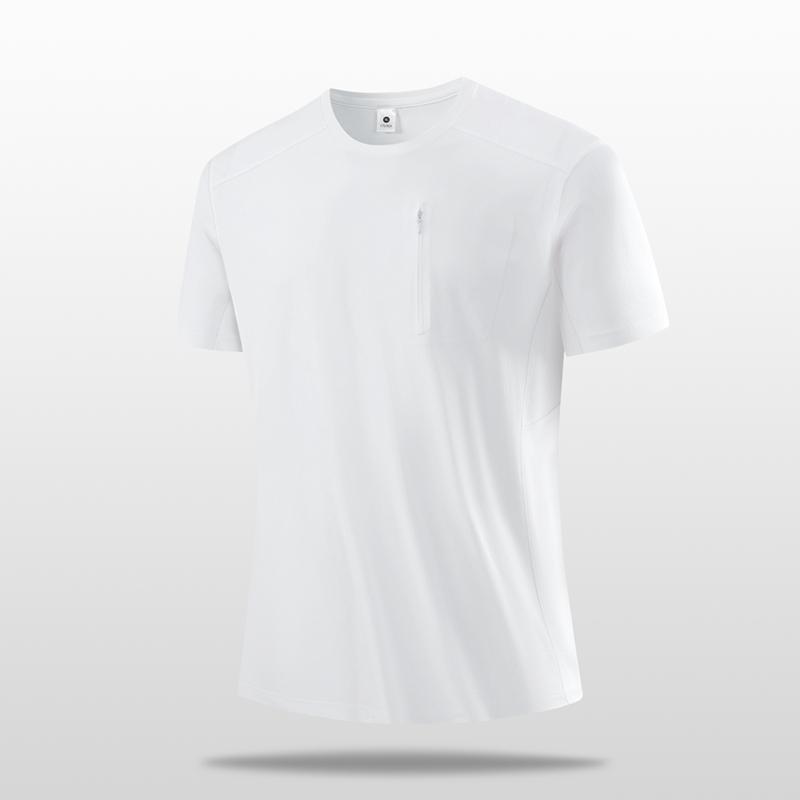 Men's T-shirt Ice Silk Short Sleeve Short Sleeve Loose Large Size Stretch Sports Top Sweat-wicking Breathable Casual Sports T-shirt