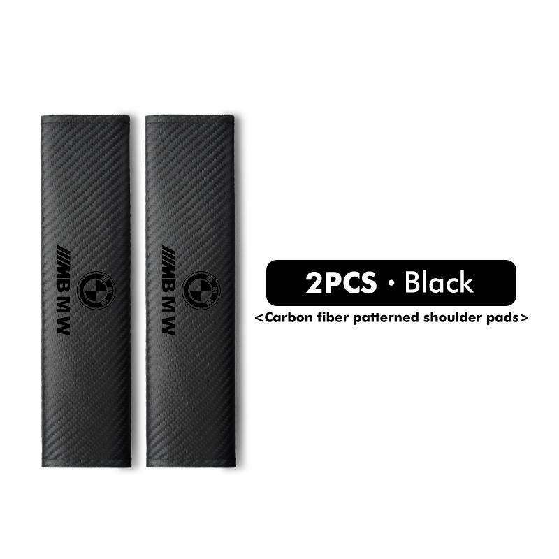 Car Seat Belt Carbon Fibre Shoulder Protection Pad Accessories For BMW E36 E39 E87 E60 E46 E53 E90 F10 F20 F25 F30 X3 X5 DHRJX1