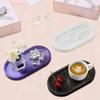 DIY Tray Resin Mould Craft Oval Jewelry Making Mould Plate Dish Ashtray Mould