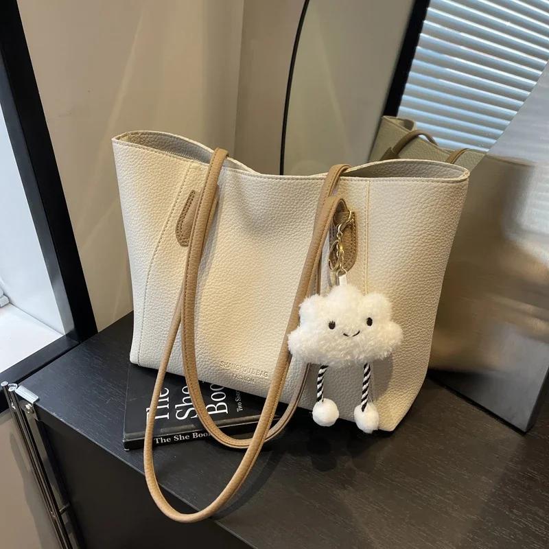 

Женская новая сумка через плечо из плутония с застежкой-молнией, высококачественная текстура, большая вместимость, изысканная универсальная сумка для отдыха и путешествий