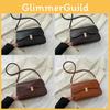 Fashionable Casual Brown Handheld Bag Modern Small Square Purse For Daily Use