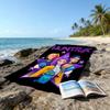 1pc KPop Demon Hunters6 Beach Towel, Beach and Seaside Swimming Pool Equipment, Fashion Pattern, Rectangular, Travel Essentials