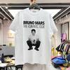 Bruno Mars The Romantic Tour T Shirt for Men Women Hiphop Streetwear Oversized Tops 100 Cotton TShirt BM2